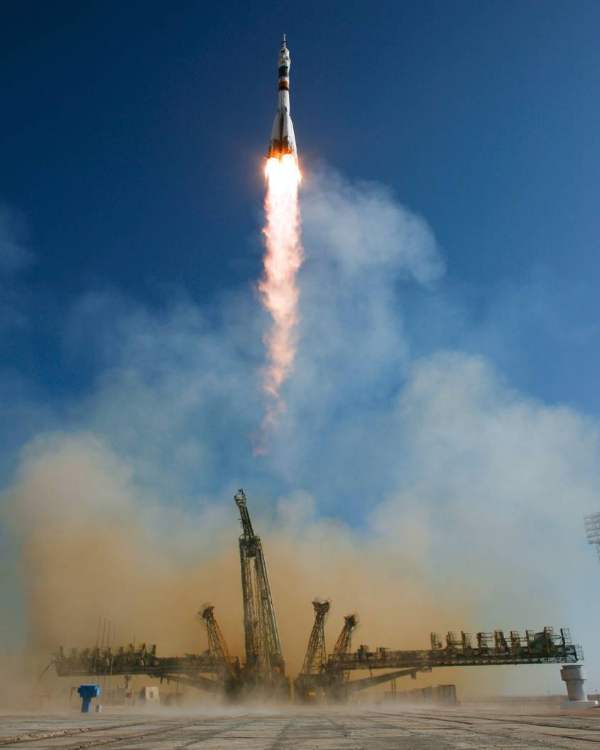 Photo of a rocket taking off